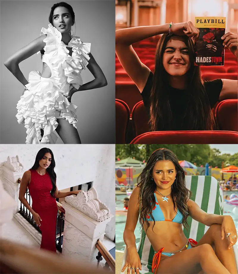 Four pictures of Maia Refico.