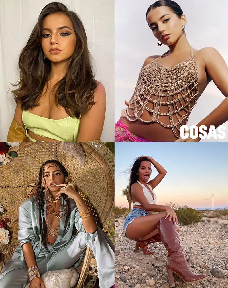 Four pictures of Isabela Moner.